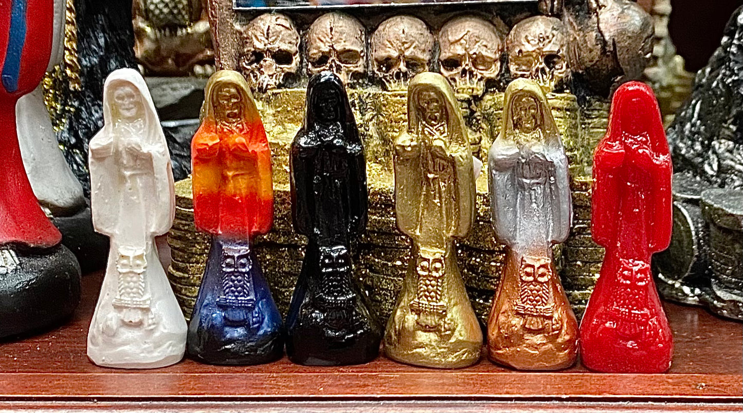 Mini Red Santa Muerte Statue