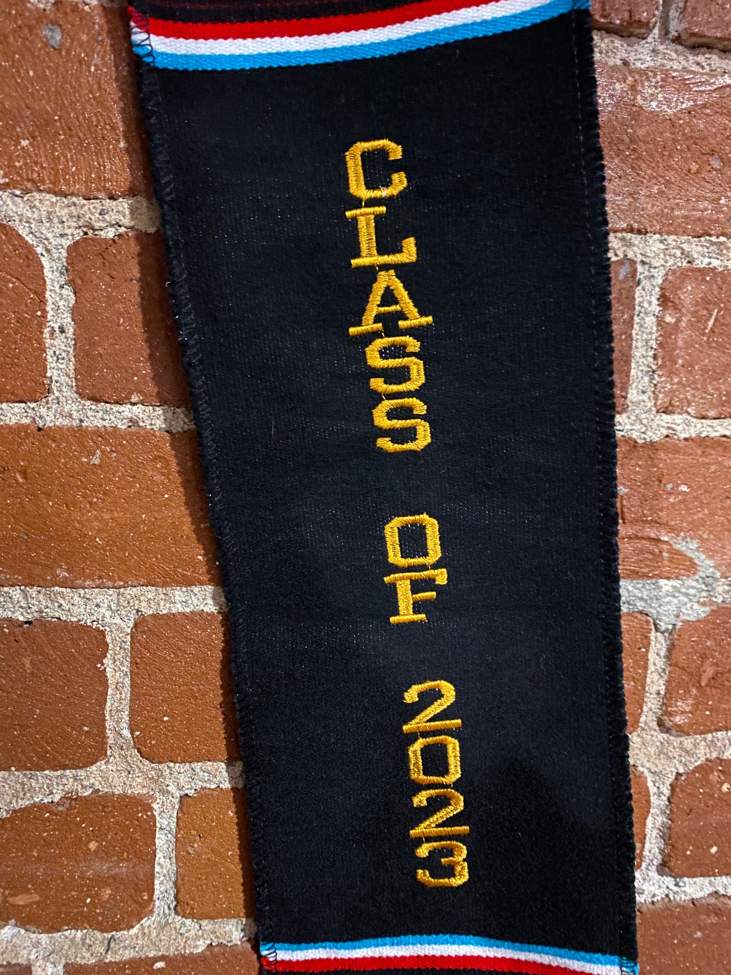 Black Graduation Sash