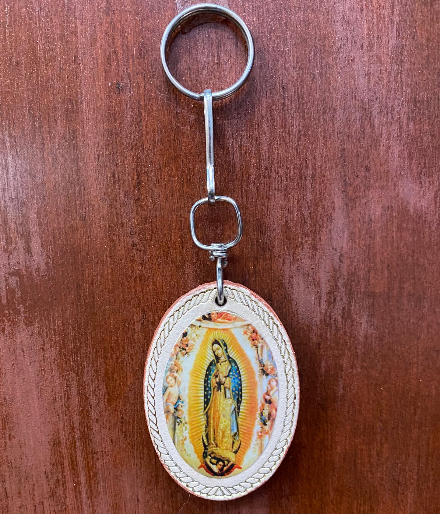 Virgen de Guadalupe with Angels Key Chain