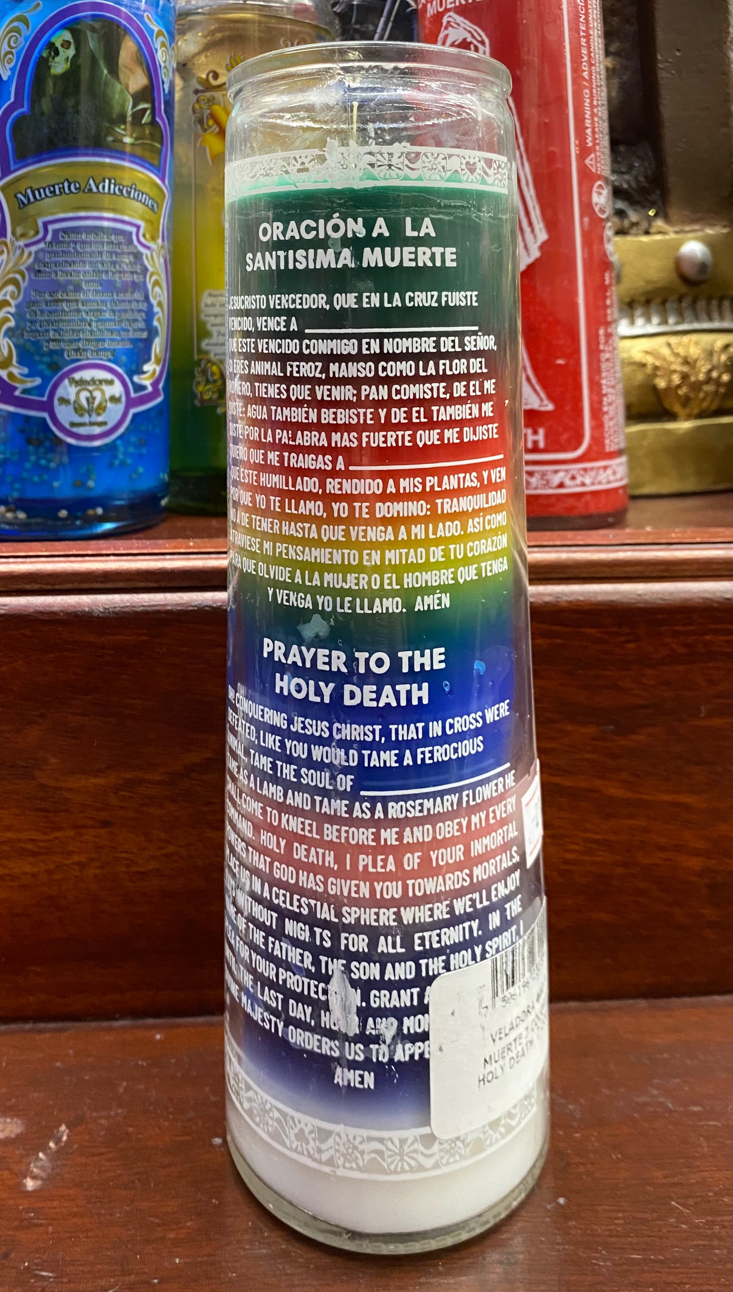 La Santisima Muerte/ Holy Death 7 Potencias Candle