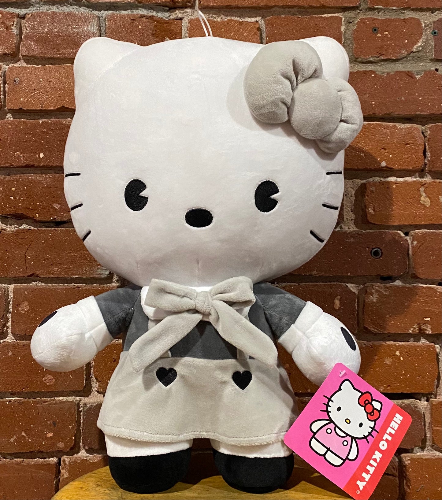 Hello Kitty White, Gray and Black Plush