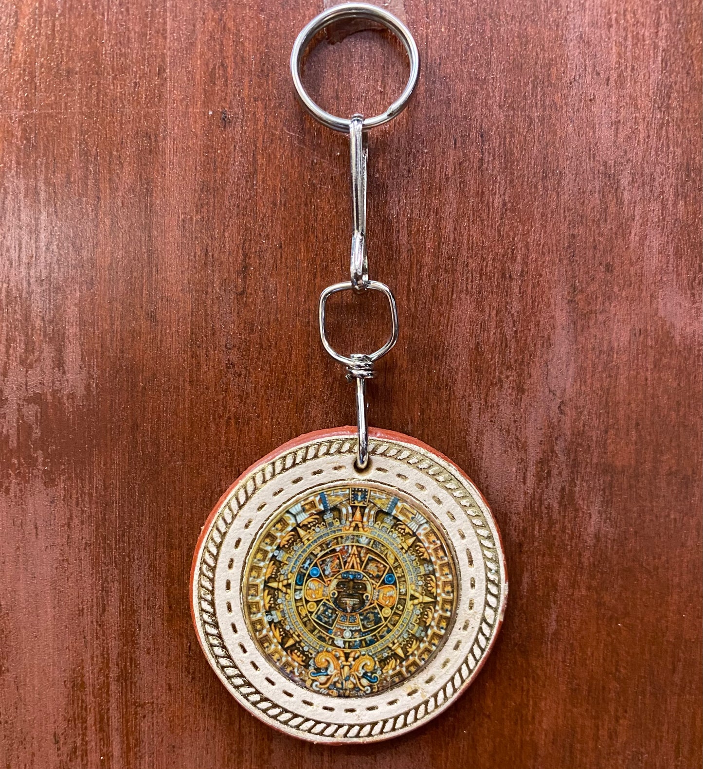 Aztec Calendar Key Chain
