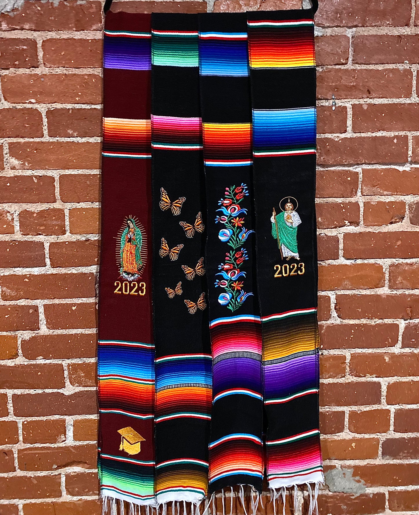 Butterfly Embroidered Graduation Sash