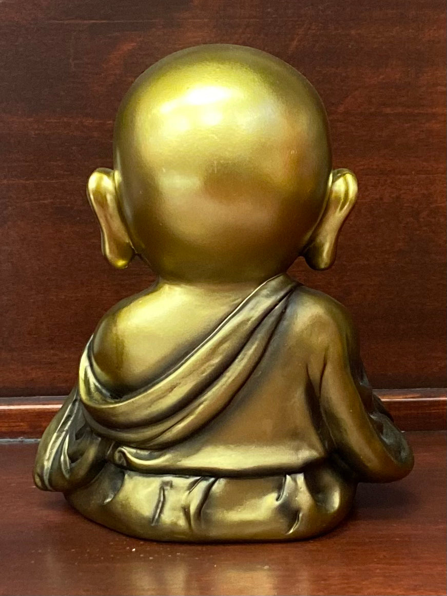 Gold Baby Buddha Praying Statue