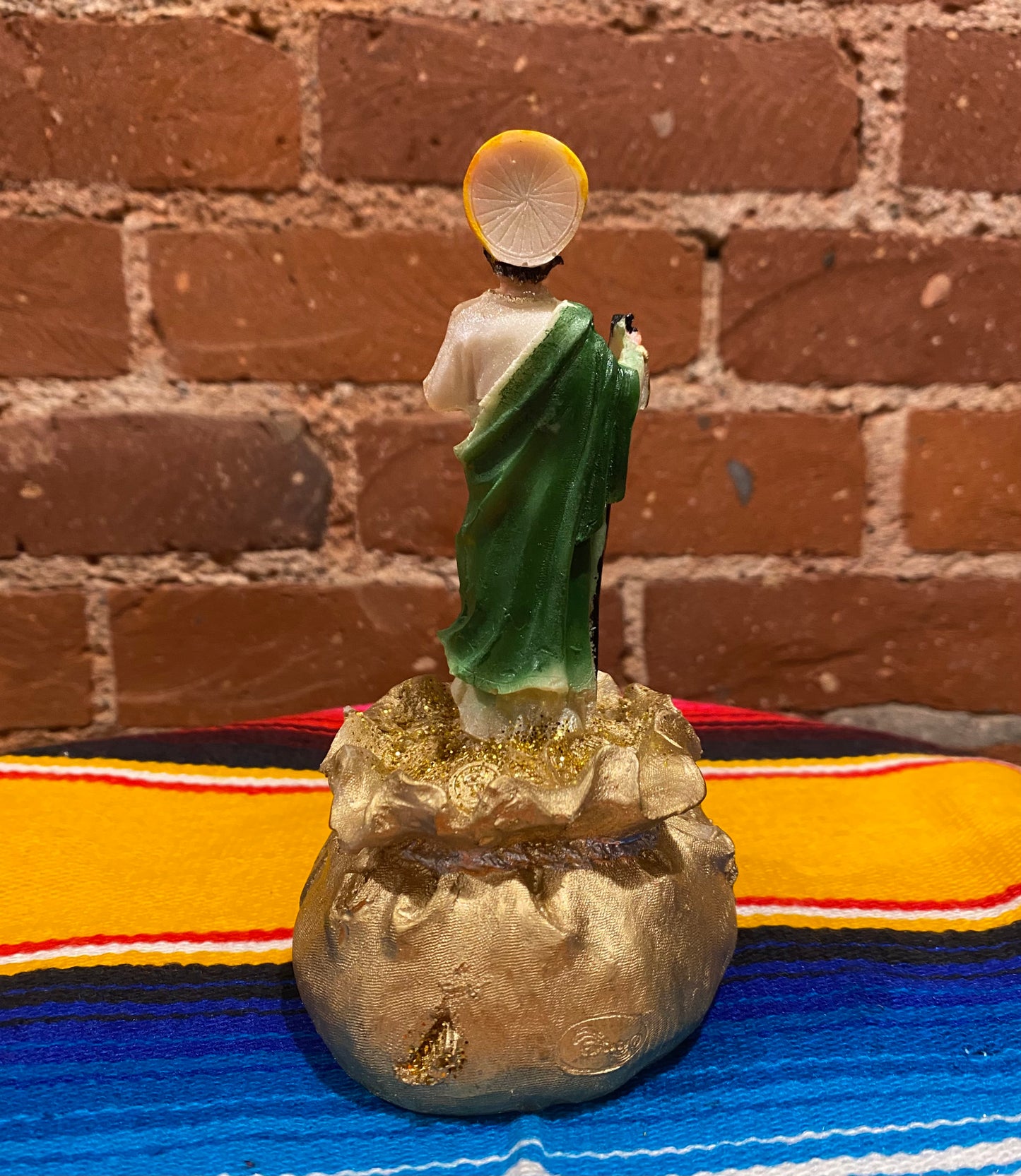 Mini San Judas Coin Bag Statue