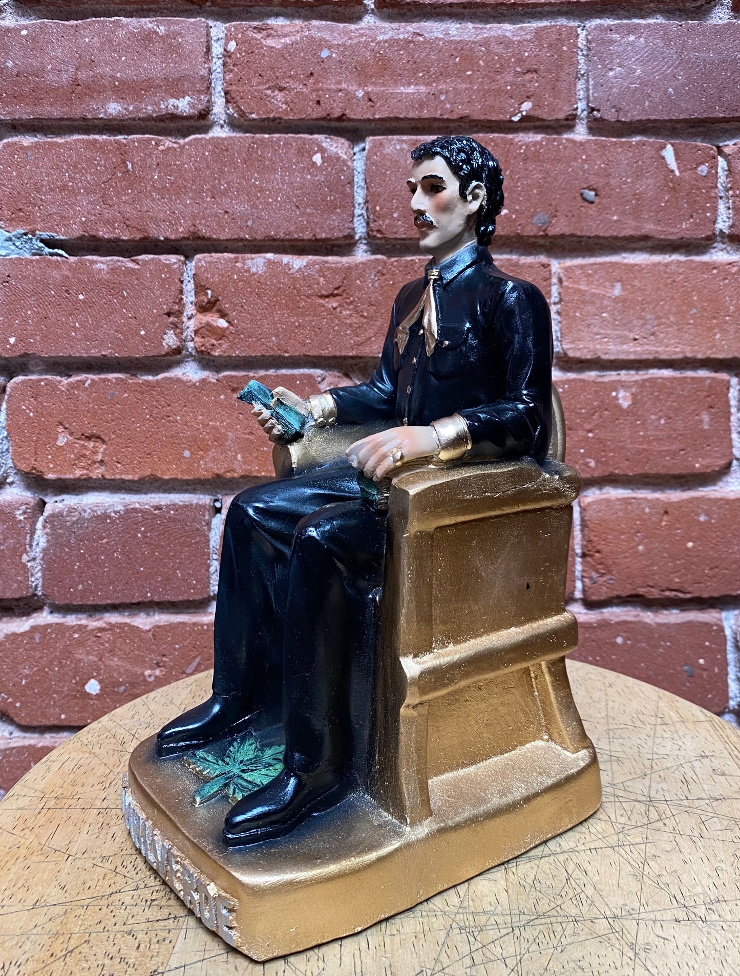 Jesus Malverde in a Black Suit Statue