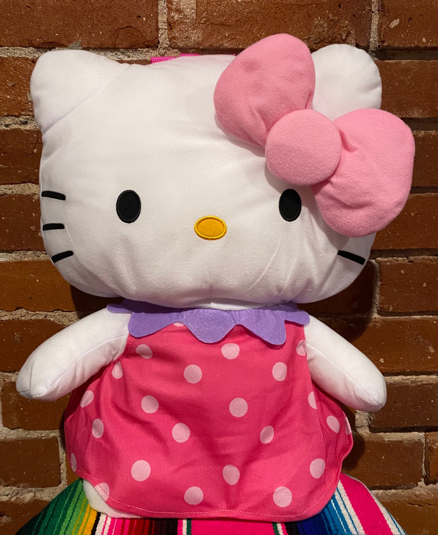 Hello Kitty Polka Dot Dress Backpack Plush