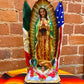 Mexican-American Flag Virgen de Guadalupe Statue