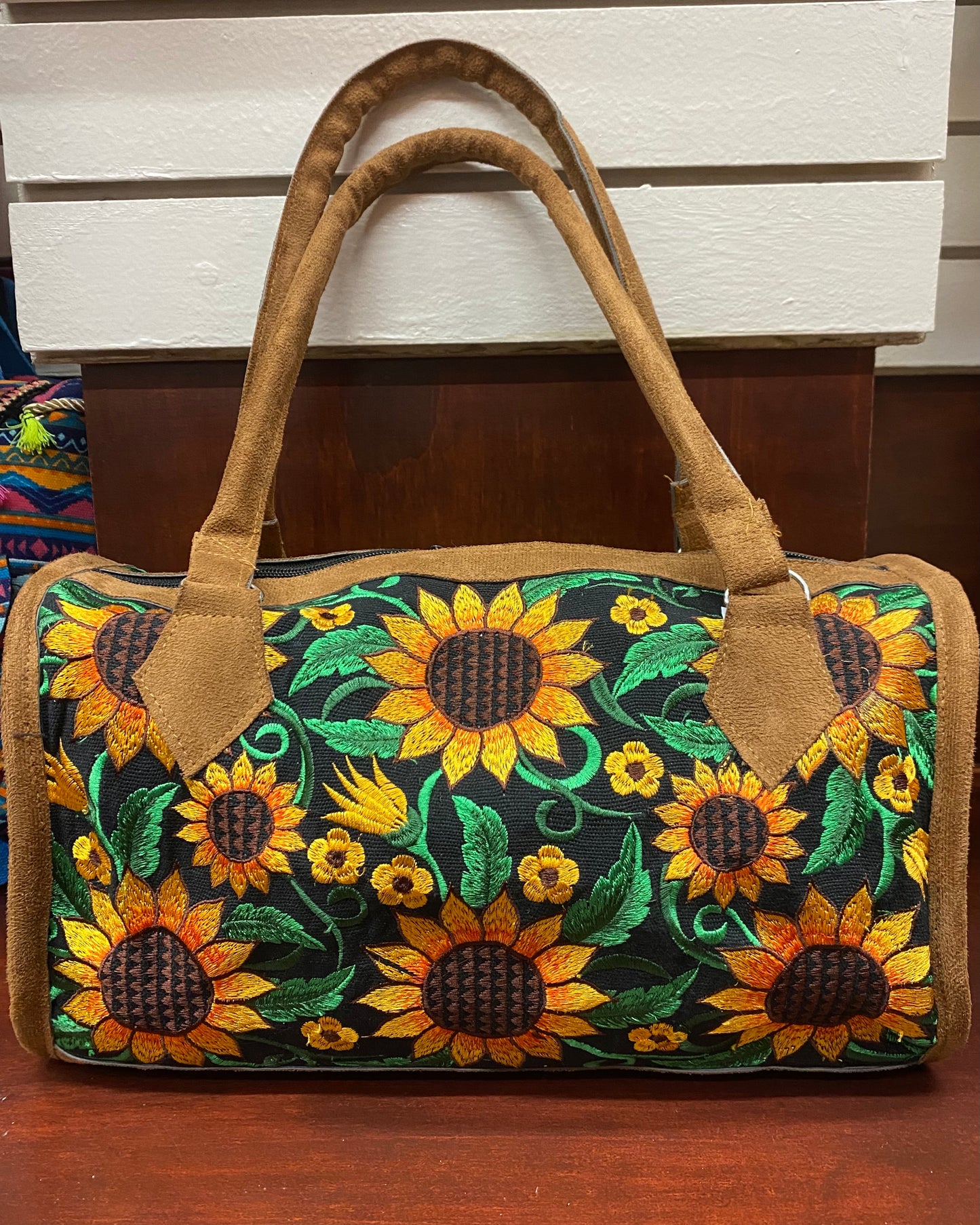 Girasol Embroidered Duffle Bag
