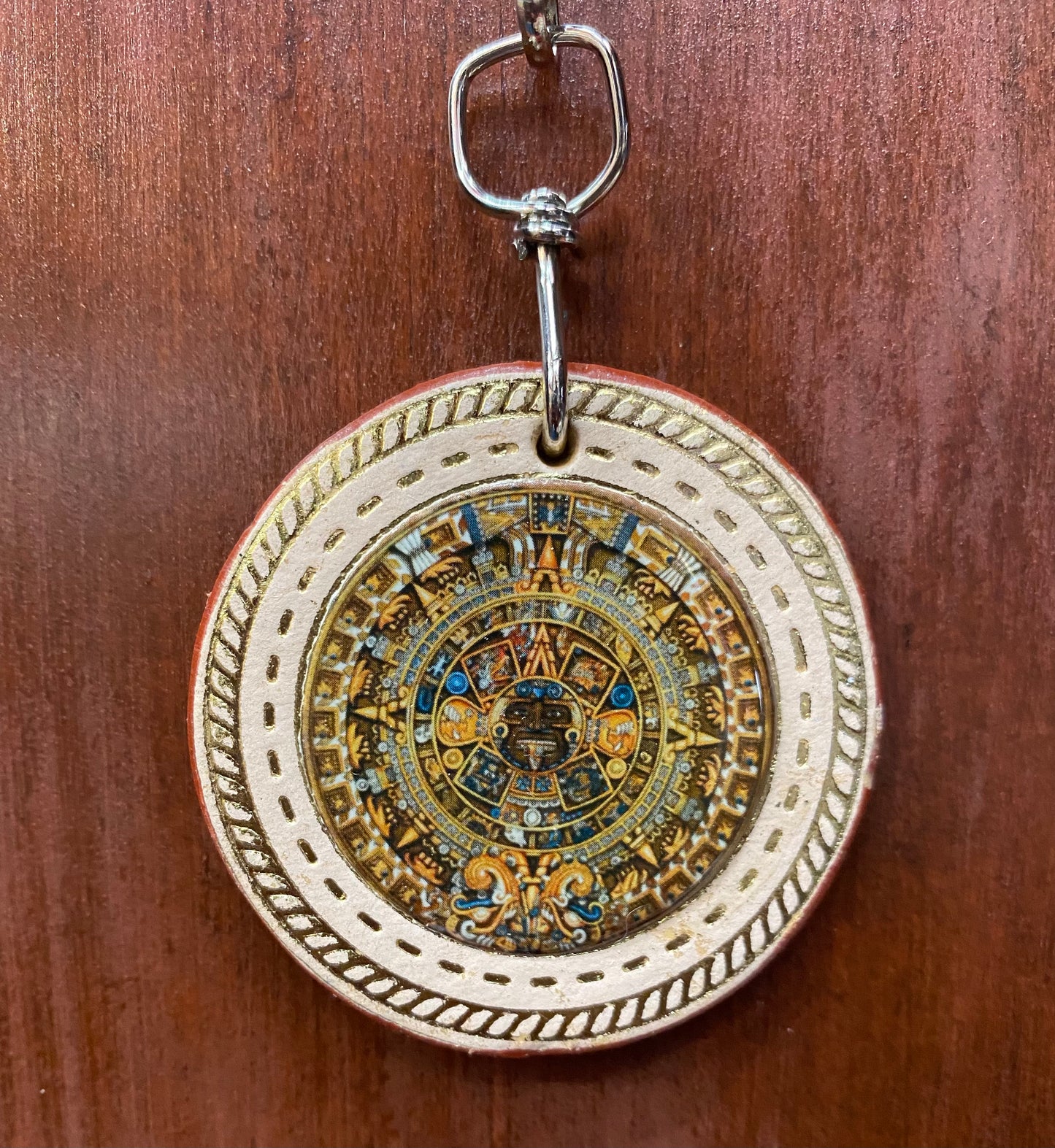 Aztec Calendar Key Chain