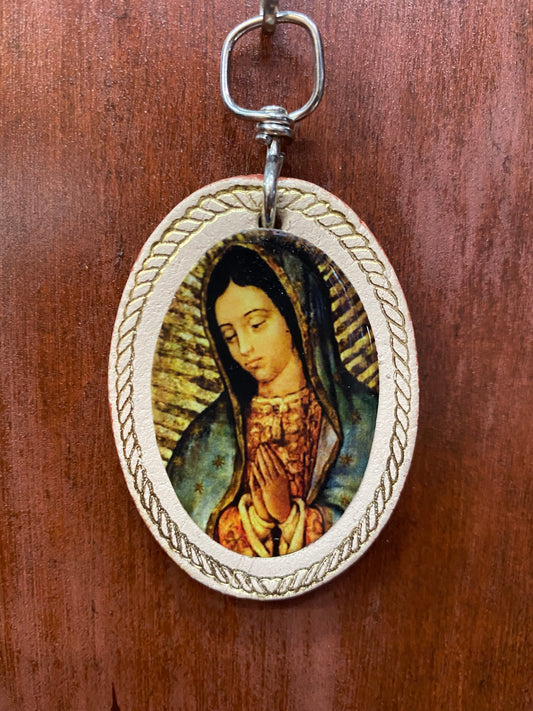 Virgen de Guadalupe Face Key Chain